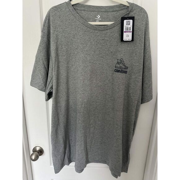 Converse Other - Converse All Star 1908 Graphic T-Shirt XXL Gray Short Sleeve NWT Cotton Tee